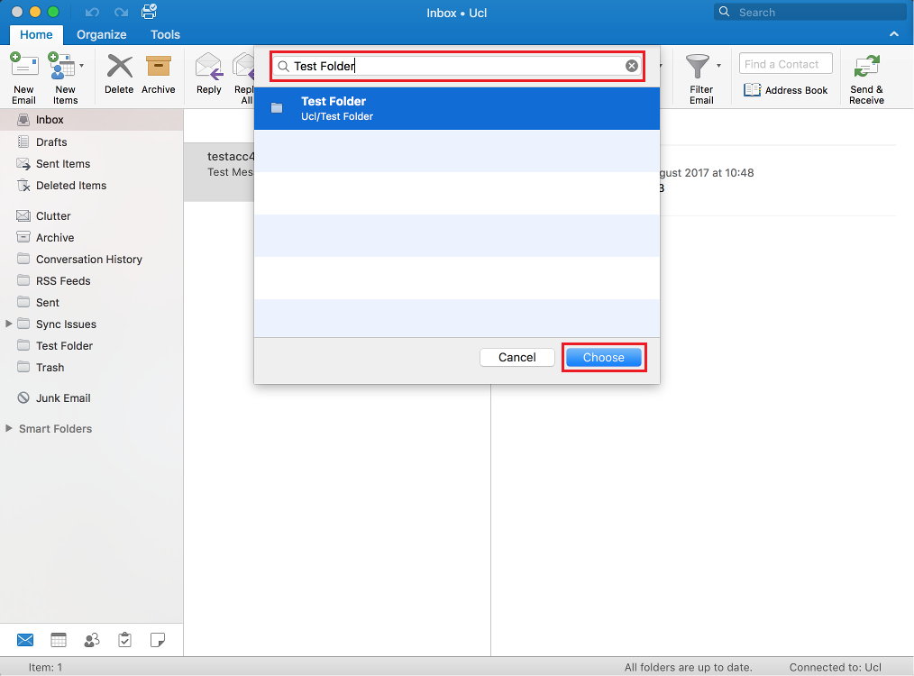 select starting view in outlook 2016 for mac